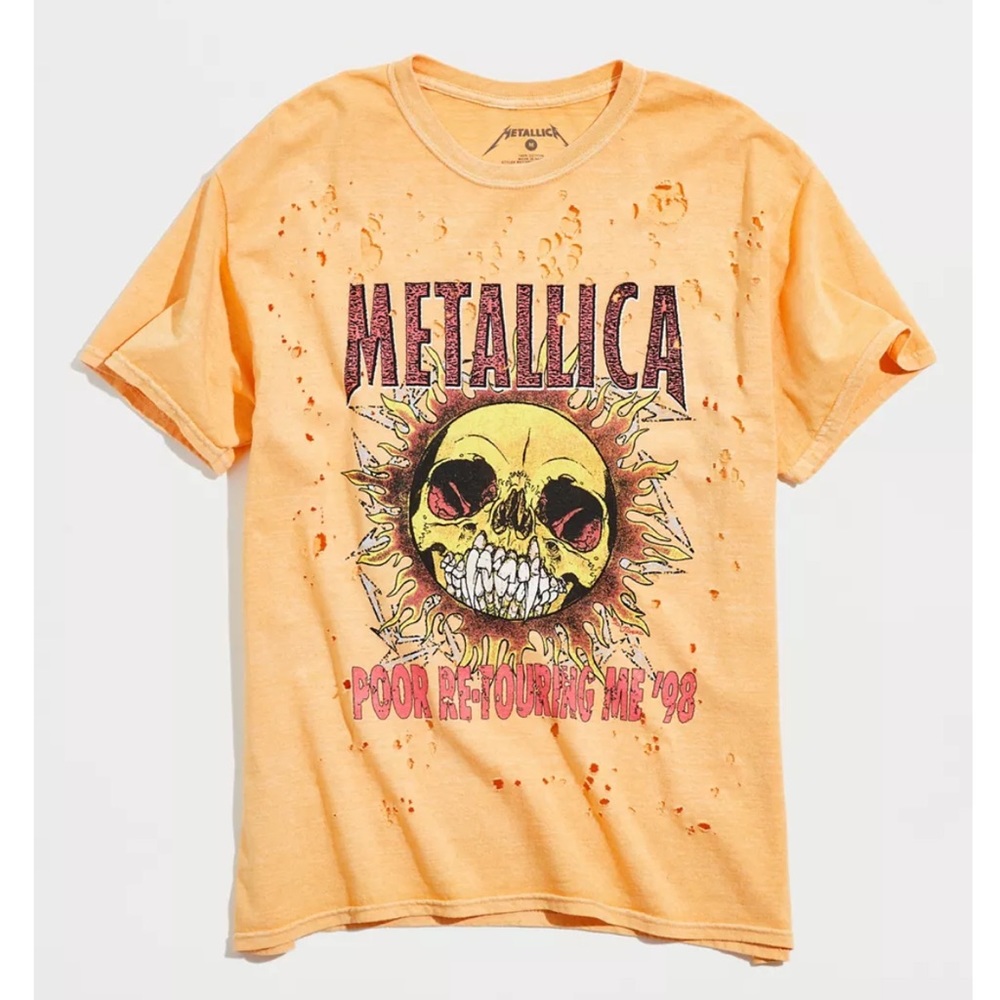 Urban Outfitters Metallica Short Sleeve Band Tee
